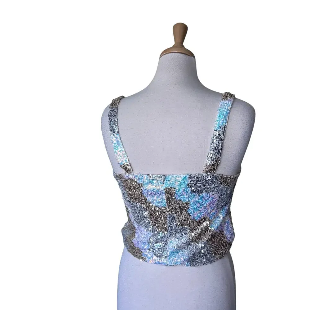 ANTHROPOLOGIE Porridge Tallulah Sequin Tank Size Small NWT - Picture 5 of 8